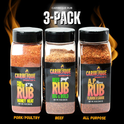 Caribeque Rub Variety 3 Pack